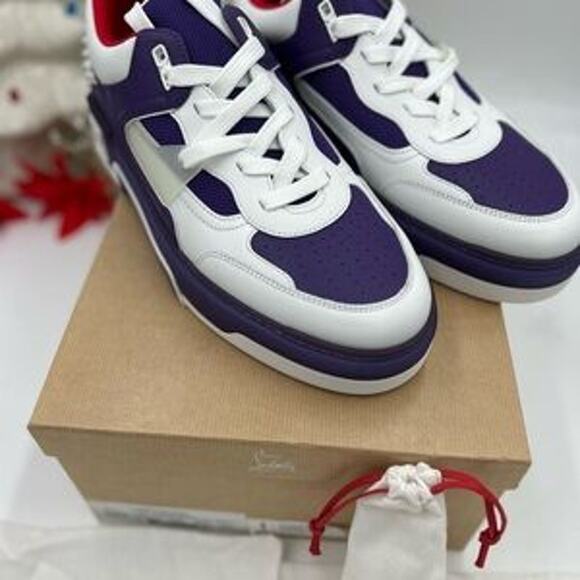 Christian Louboutin Mens Astroloubi, leather trimmed sneakers size 45 - Picture 12 of 13